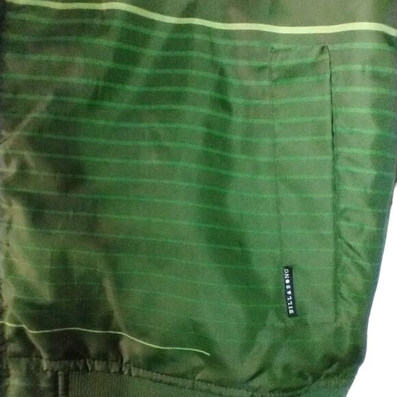 Billabong Youth Large Hooded Insulated Green Puffer Jacket Full Zip - Picture 10 of 10